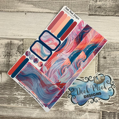 (0019) Passion Planner Daily stickers - Paint Strokes