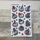 Wreath Gonk Character Stickers Mixed (DPD-2358)