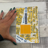 (0680) Passion Planner Daily Wave stickers - Flora yellow