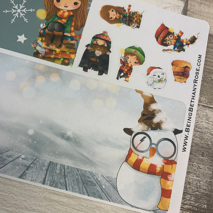 Erin Condren Month Note Pages (Christmas Wizard)