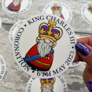 King Charles Coronation - vinyl sticker