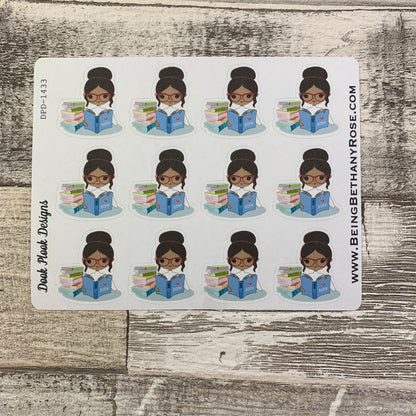 Black Woman - Reading Book Stickers (DPD1433)