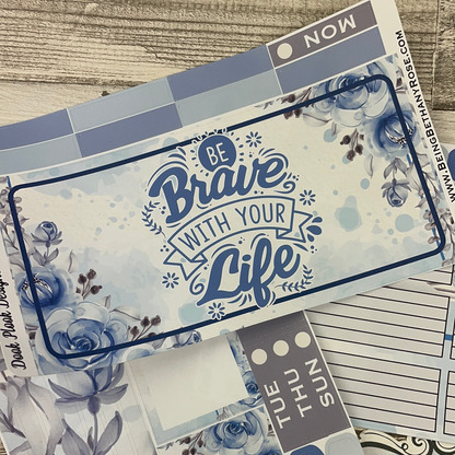 Be Brave Blue Rose Passion Planner Week Kit (DPD2083)