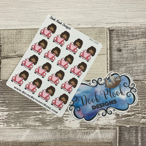 Black Woman - Car Road Trip Stickers (DPD1402)