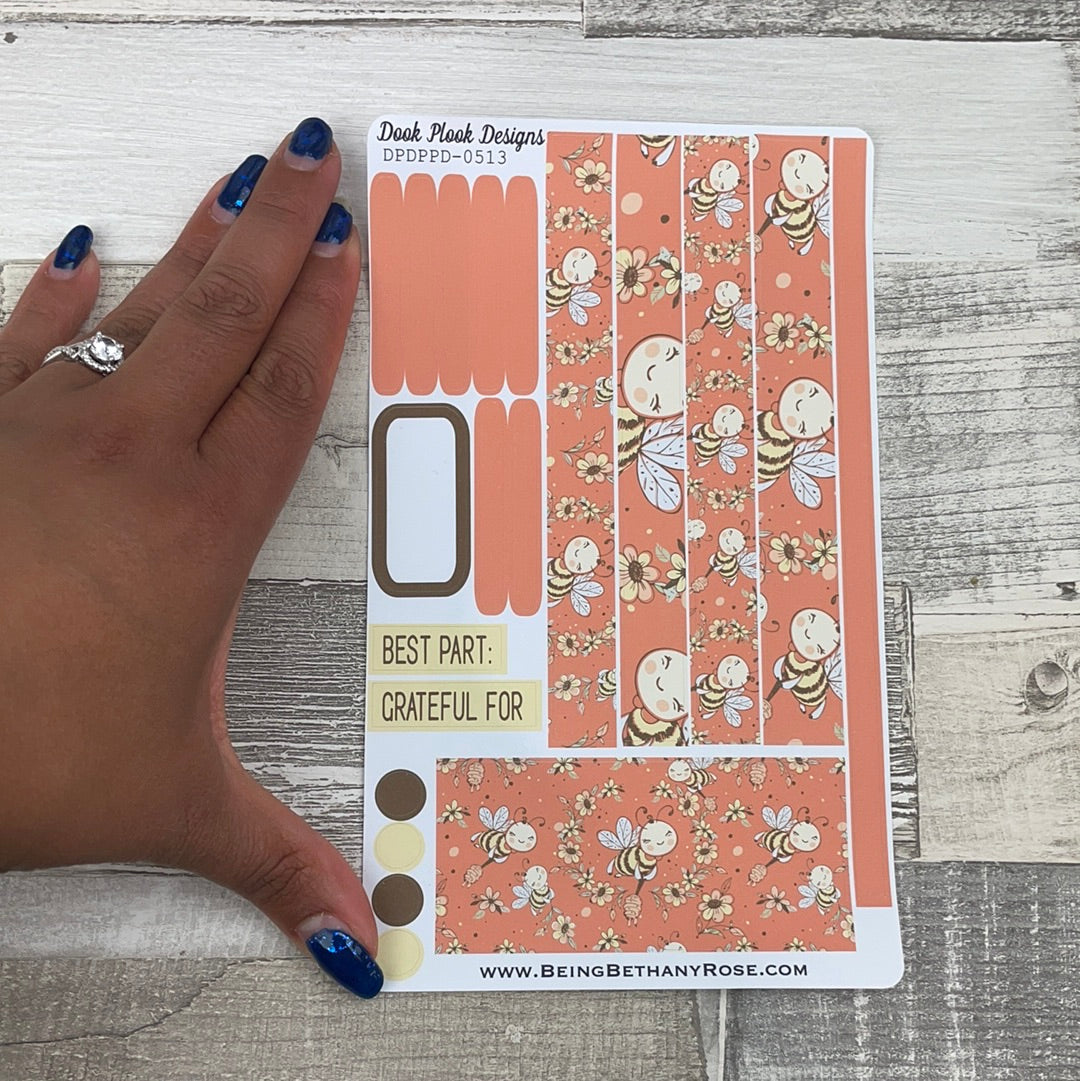 (0513) Passion Planner Daily stickers - Bees knees