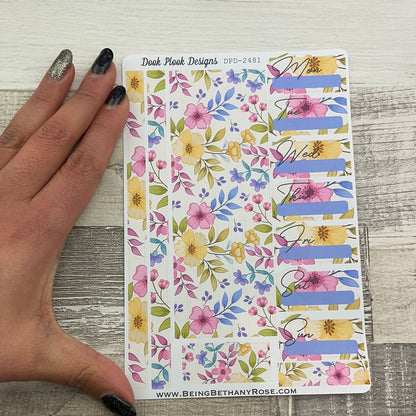One sheet week planner stickers - Molly (DPD2481)