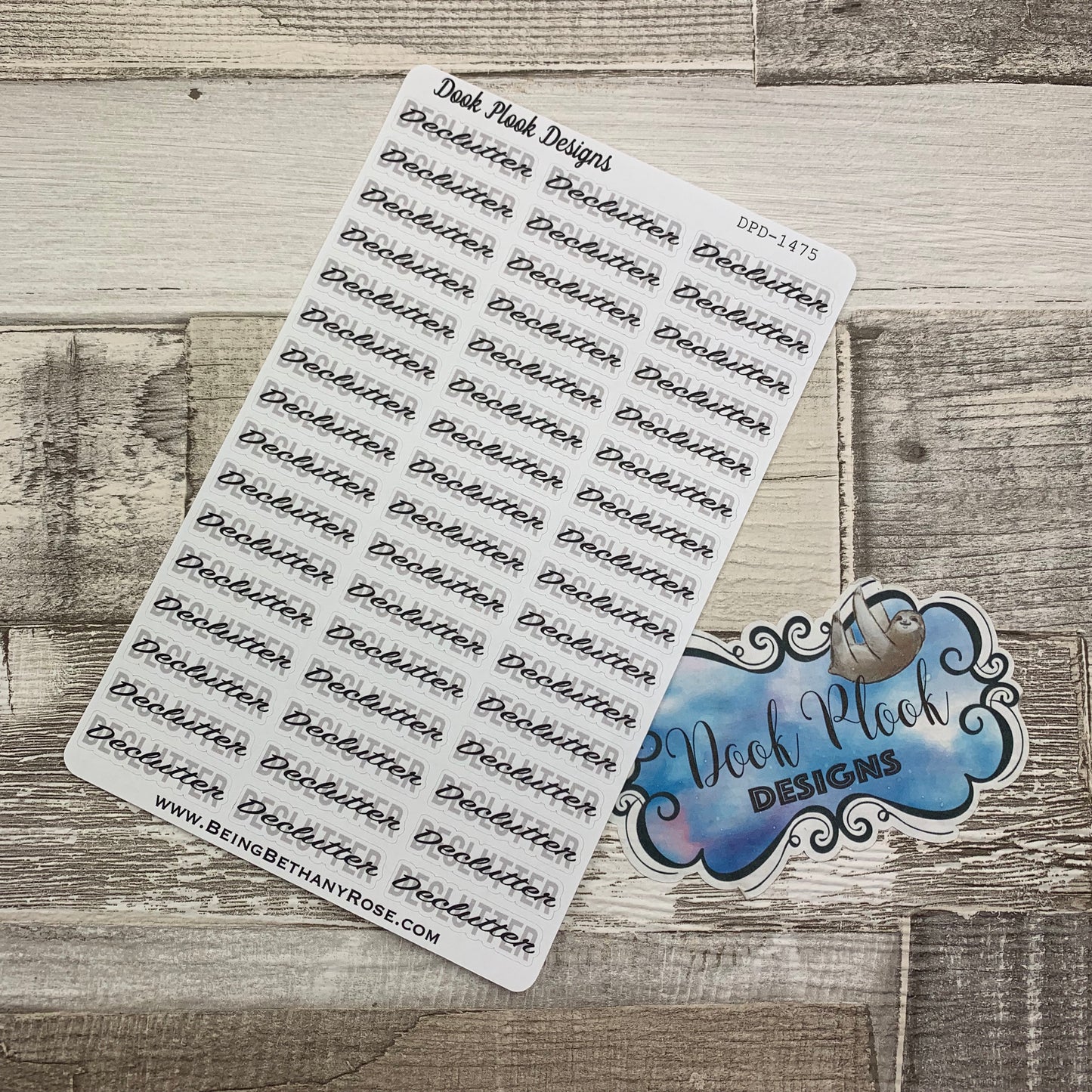 Word stickers - Declutter  (DPD1475)