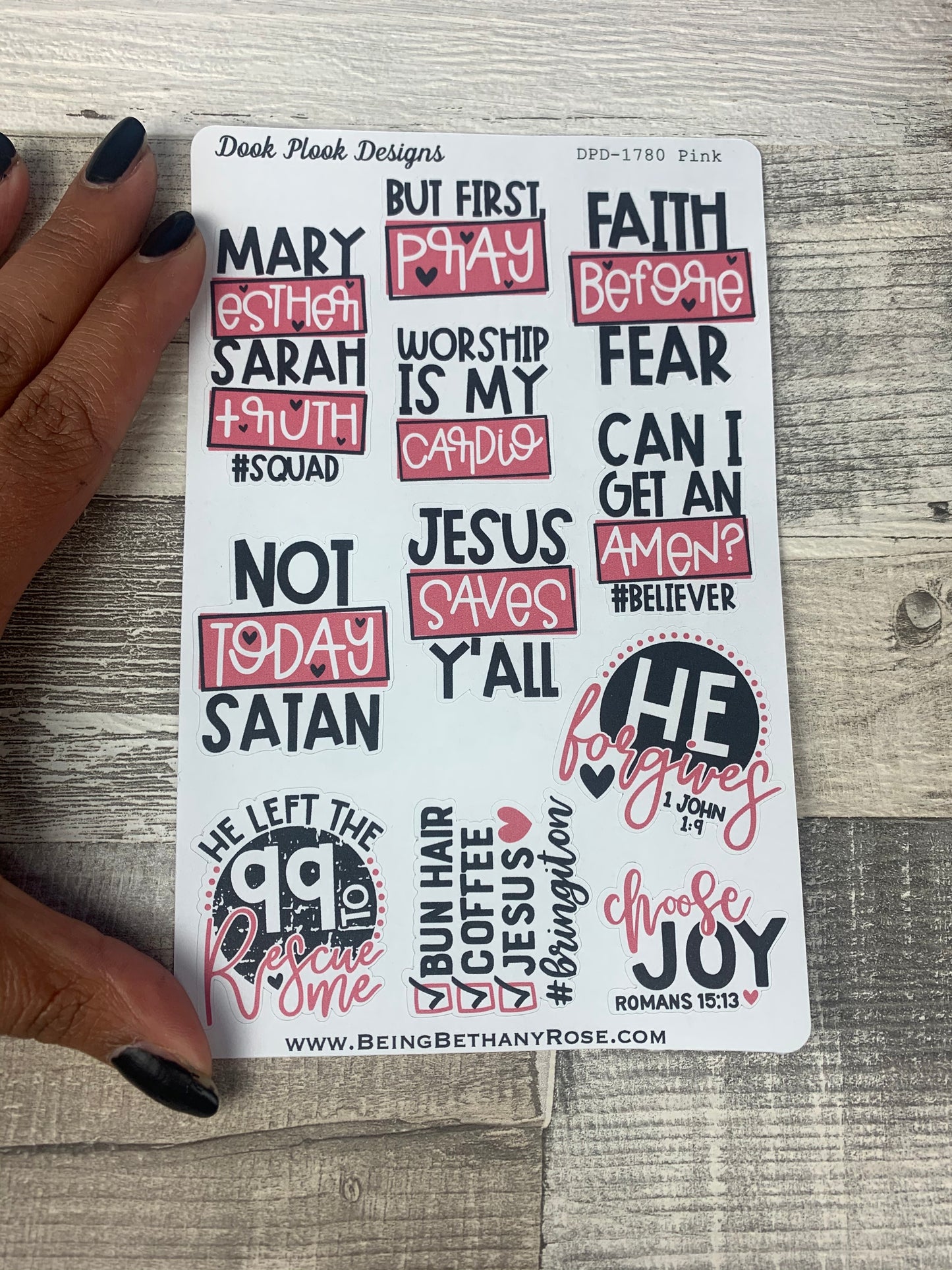 Bold faith stickers (DPD1780)
