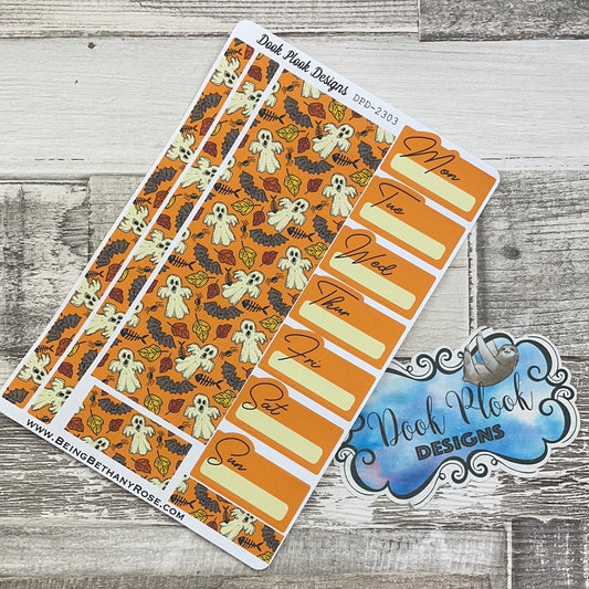 One sheet week medium passion planner stickers - Autumn Ghosts (DPD2303)