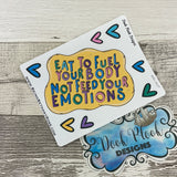 Motivational Quote "Fuel your body" stickers (DPD2637)