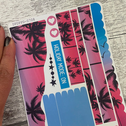 (0708) Passion Planner Daily Wave stickers - Lucia