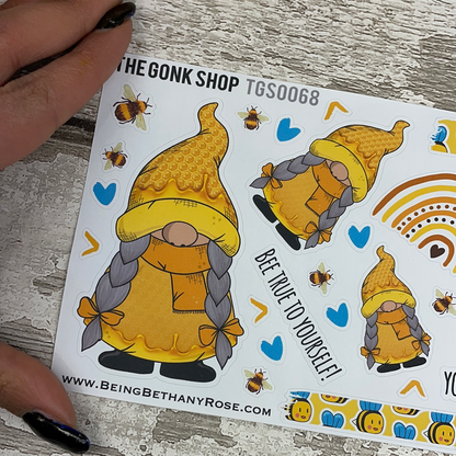 Honey Bee Chip Gonk Stickers (TGS0068)