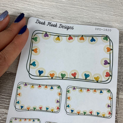 Christmas light box stickers - Large  (DPD1820)