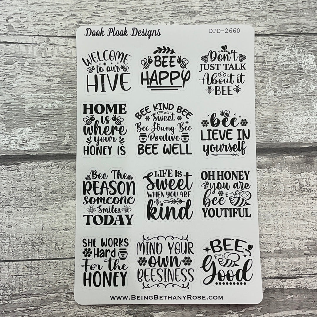 Bee Quote stickers (DPD2660-62)