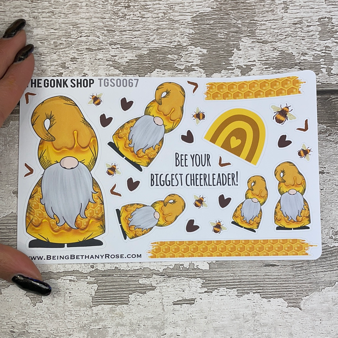 Honey Bee Gnorman Gonk Stickers (TGS0067)