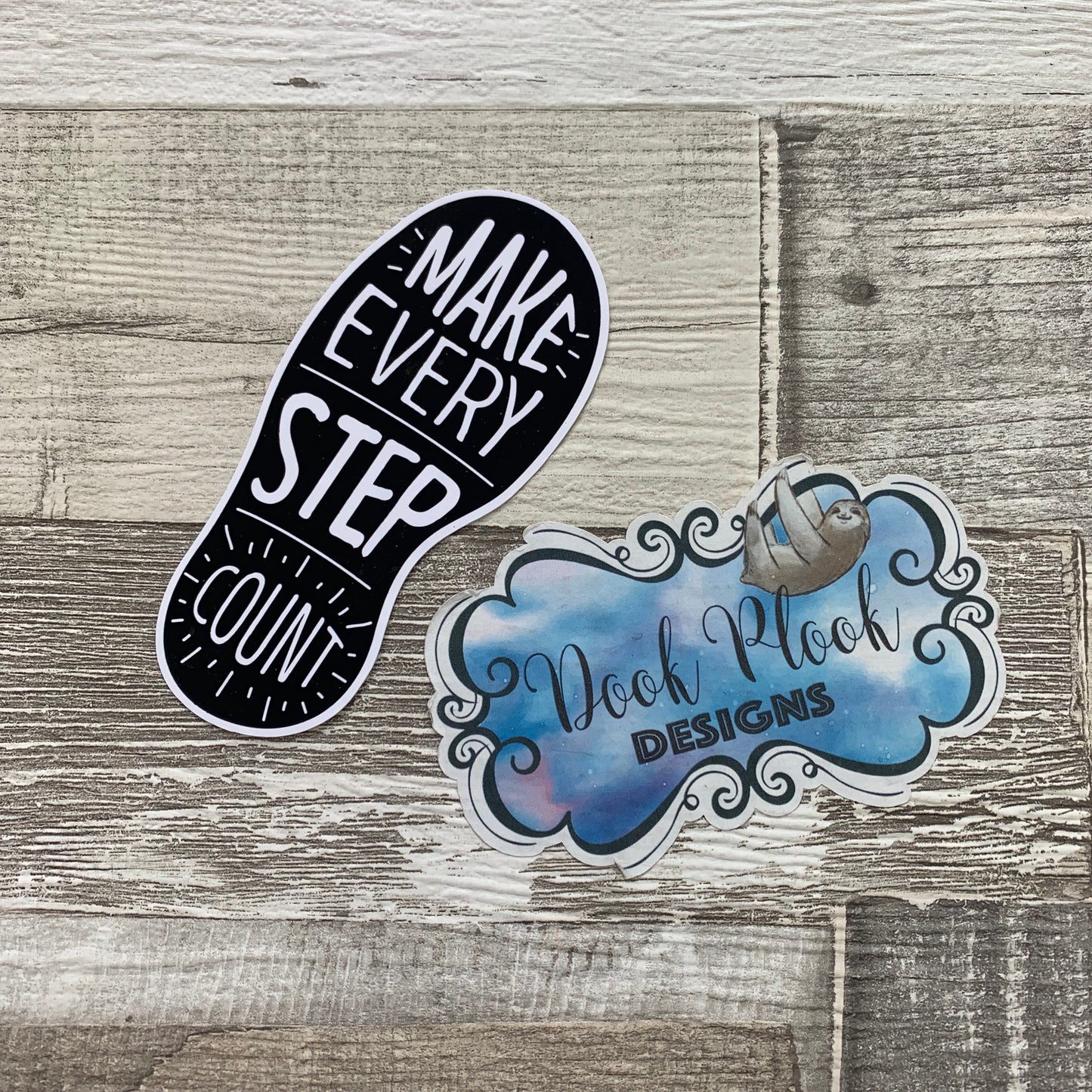 Make every step count Die cut