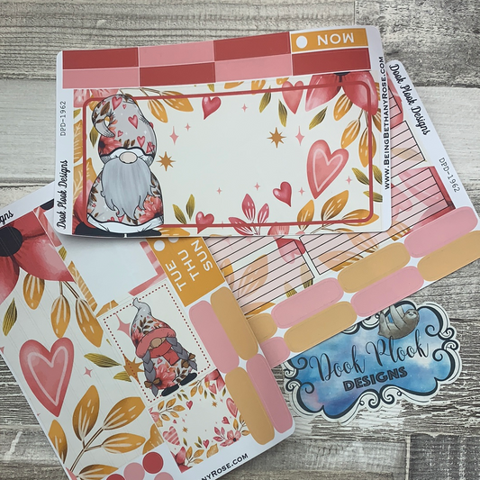 Valentines Hearts and Flowers Passion Planner Week Kit (DPD1962)