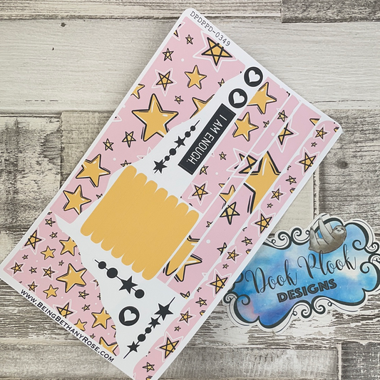 (0352) Passion Planner Daily Wave stickers - Bold Stars