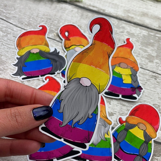 Rainbow pride Gonk Die cut (Gregor)