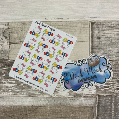 Octopus Character ebay shopping stickers (DPD 1374)