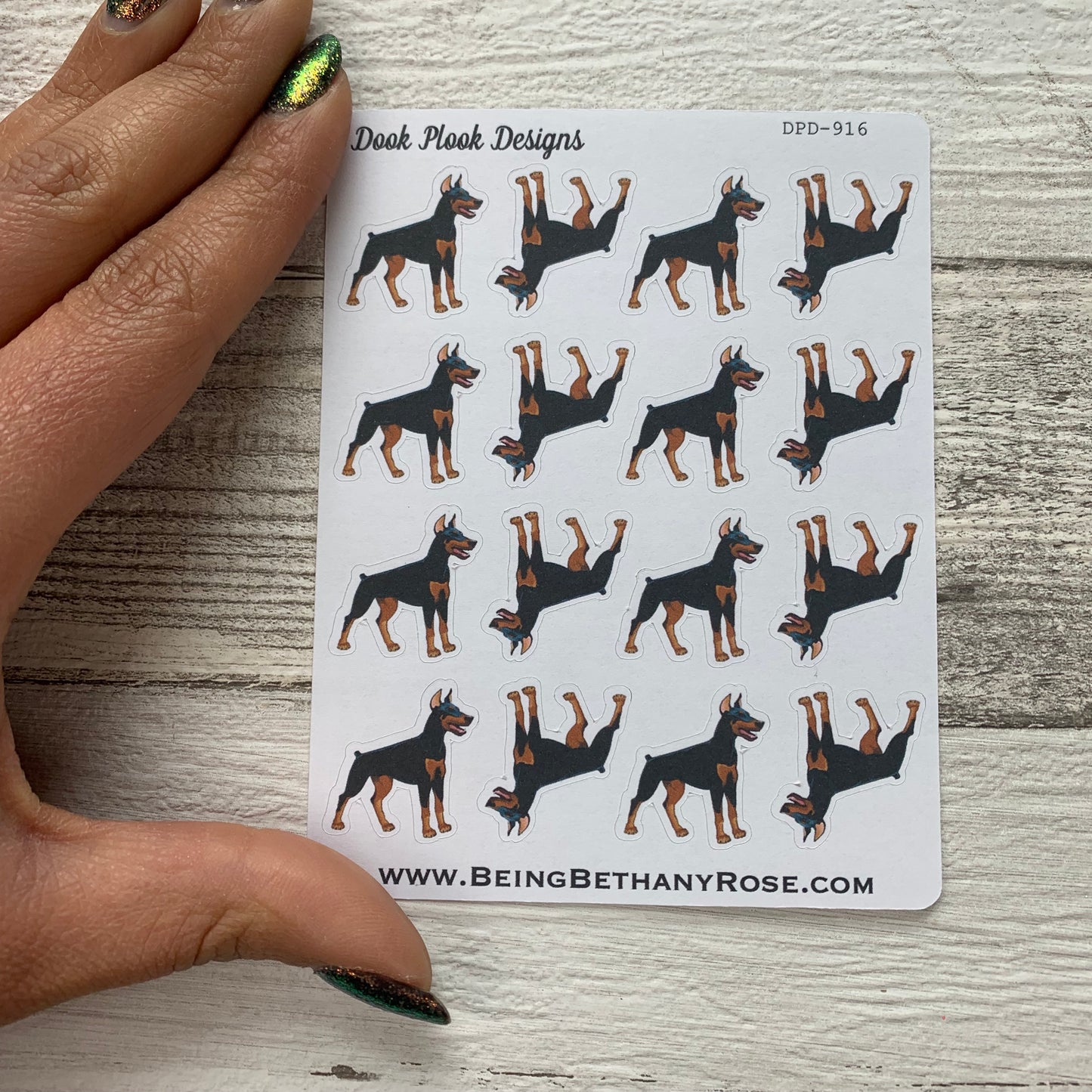 Doberman stickers (DPD916)