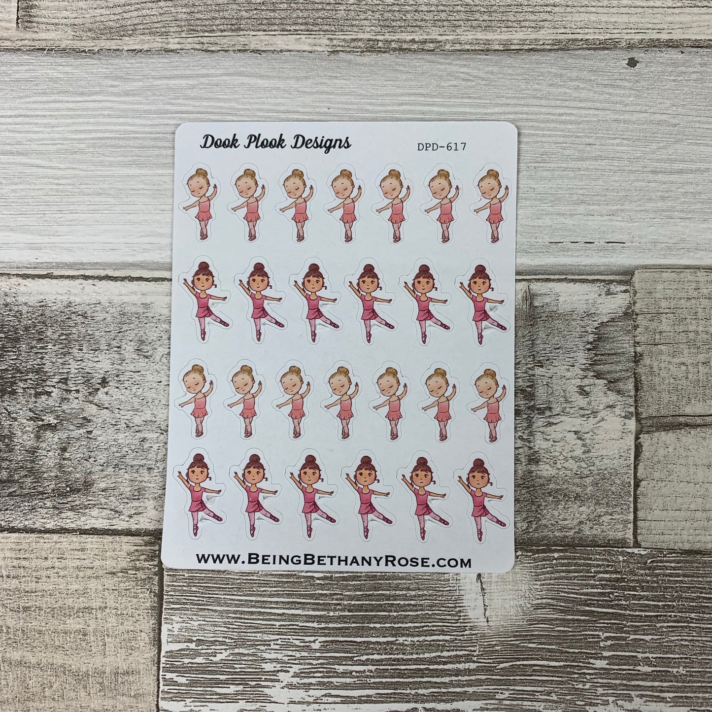 Baby Ballet stickers - White (DPD617)