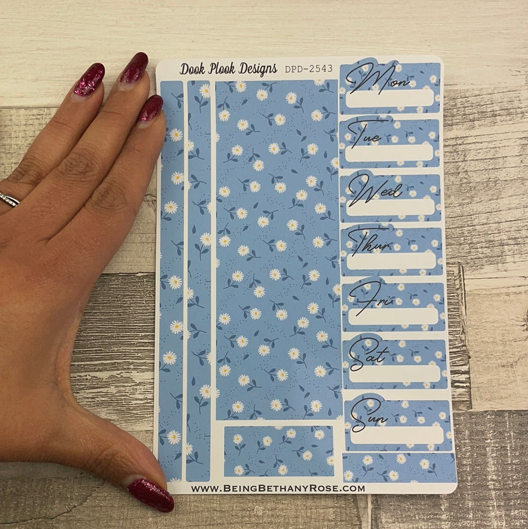 One sheet week planner stickers - Daisy (DPD2543)