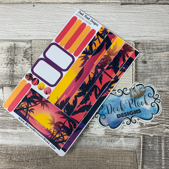 (0098) Passion Planner Daily stickers - Sunset Vibes