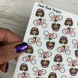 Black Woman - Bike Stickers (DPD1399)