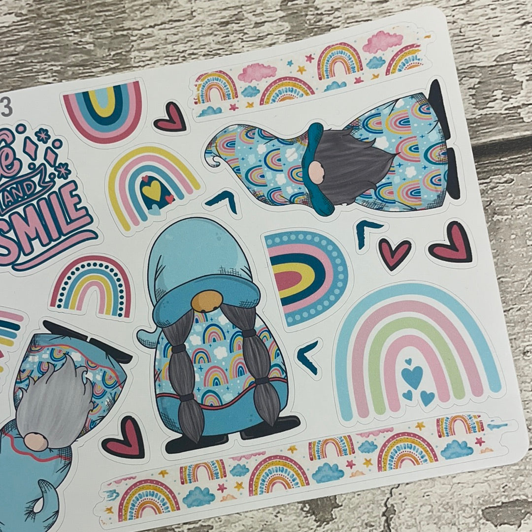 Delta's Rainbow Gregor Gonk Stickers (TGS0113)