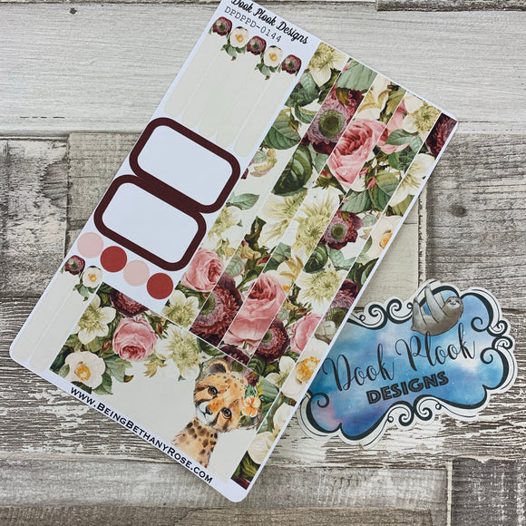 (0144) Passion Planner Daily stickers - Leopard Watercolour