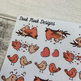 Love birds / romance stickers (DPD1298)