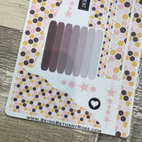 (0309) Passion Planner Daily Wave stickers - Pink Hexagon