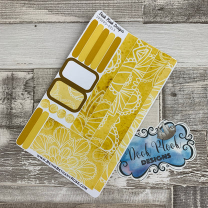 (0013) Passion Planner Daily stickers - Lime reflections