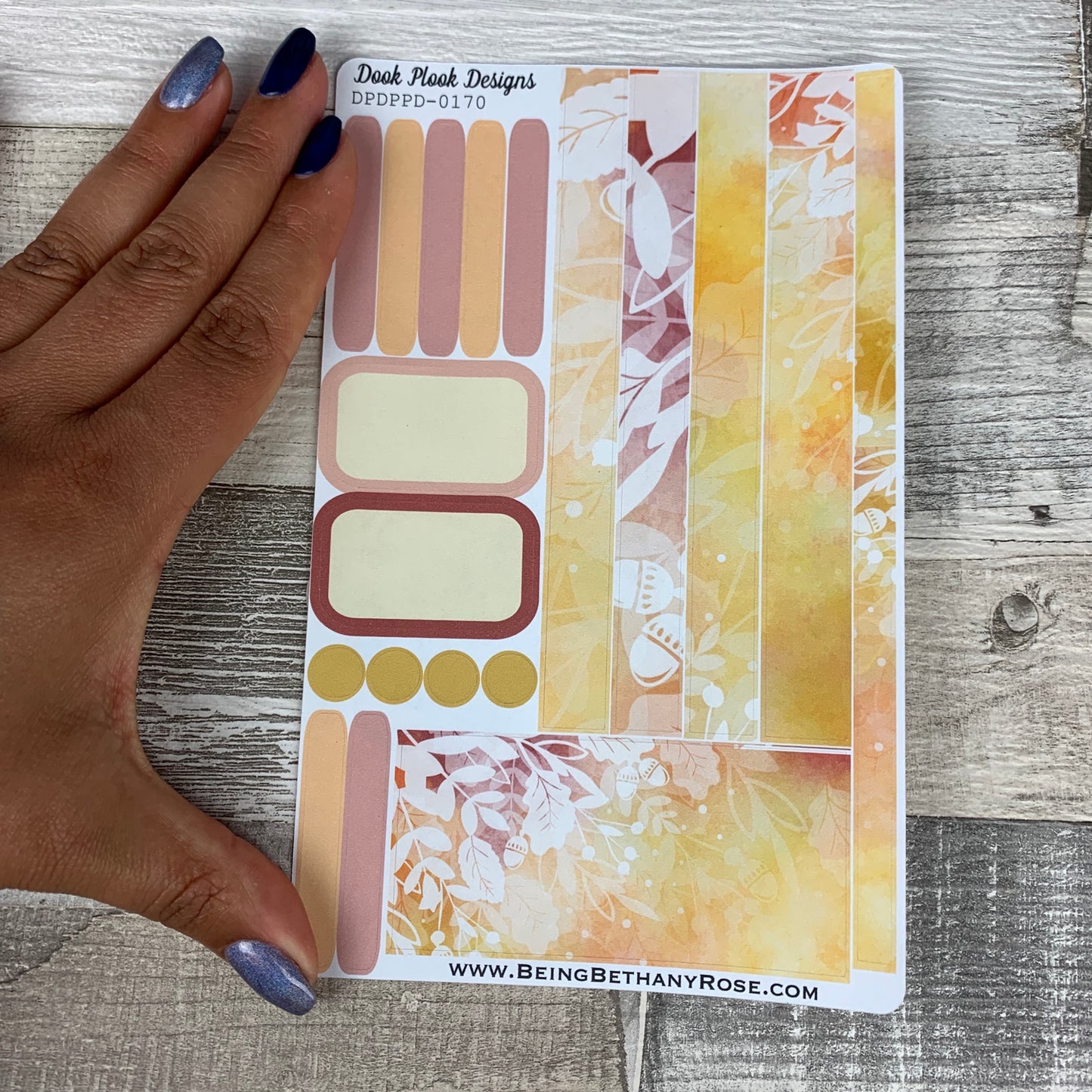 (0170) Passion Planner Daily stickers - Autumn Warm