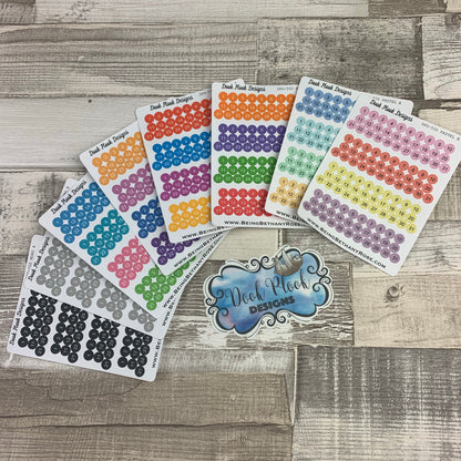 Quarter inch date dot stickers (DPD550)