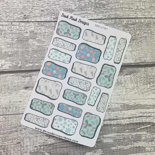 Holly Hand drawn box stickers (DPD2787)
