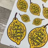 Easy Peasy Lemon Squeezy Stickers (DPD2052)