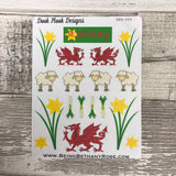 St David's Day / Wales stickers (DPD509)