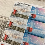 Christmas hot chocolate / coffee / drink stickers (DPD1164)