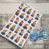 Rainbow Pride Gonk Character Stickers Mixed (DPD-2136)