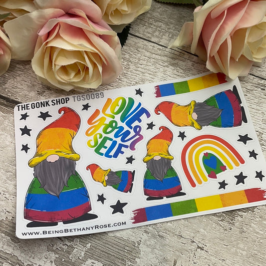 Rainbow Basil Gonk Stickers (TGS0089)