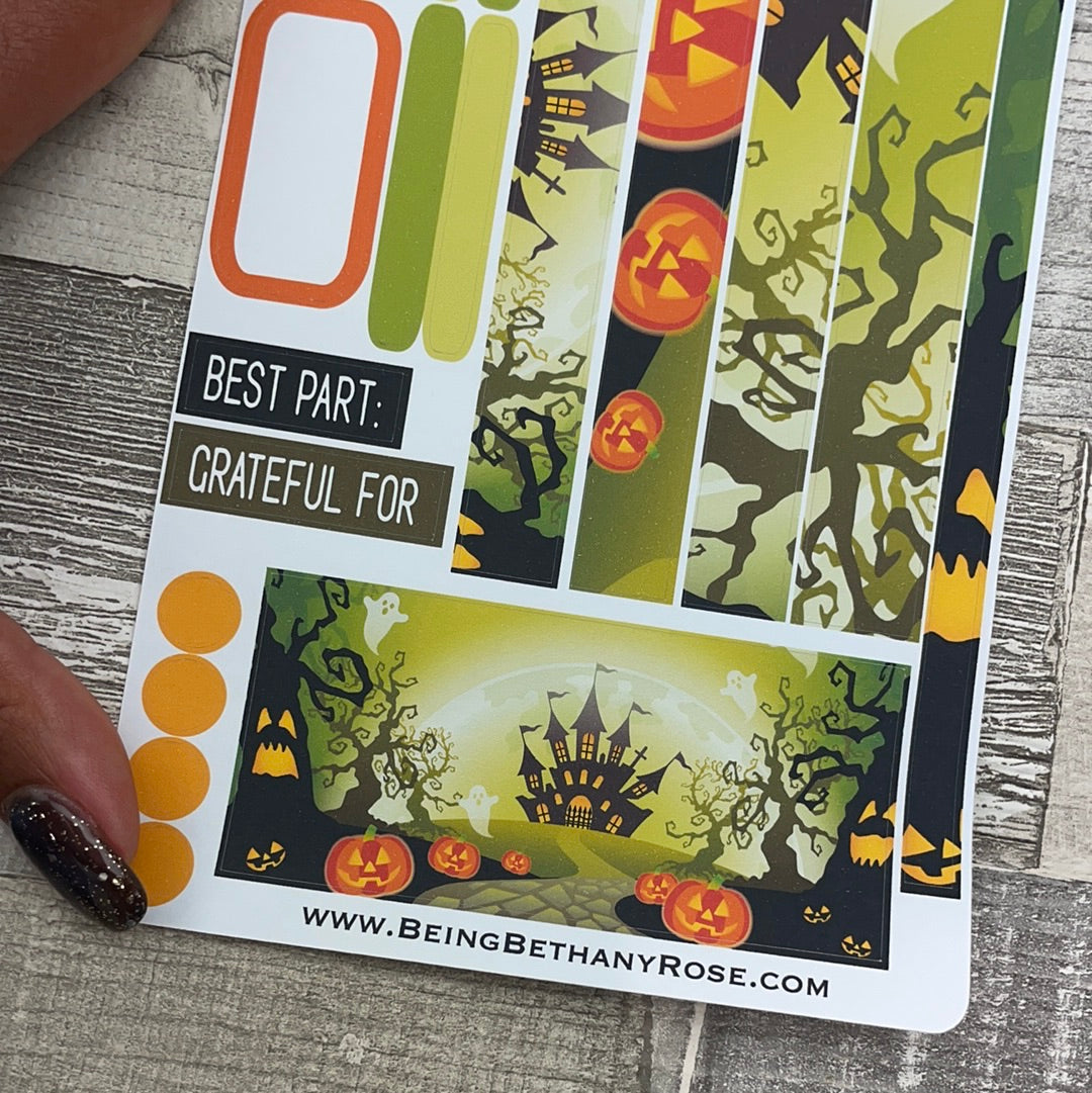 (0553) Passion Planner Daily stickers - Haunted