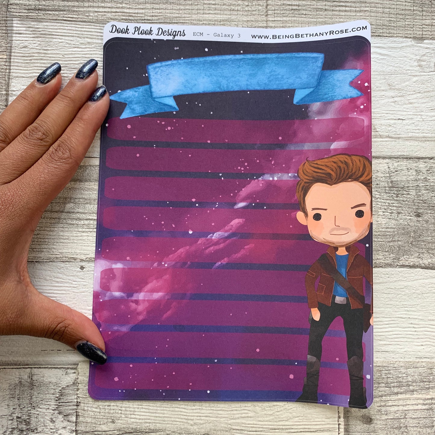 Erin Condren Month Note Pages (Galaxy)