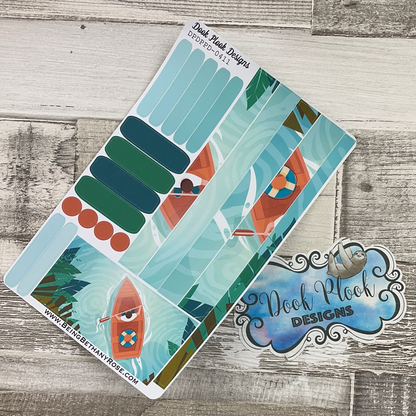 (0411) Passion Planner Daily stickers - boating