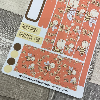 (0513) Passion Planner Daily stickers - Bees knees