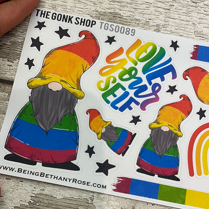 Rainbow Basil Gonk Stickers (TGS0089)