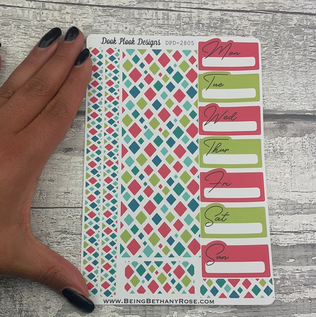 Cindy - One sheet week planner stickers (DPD2805)