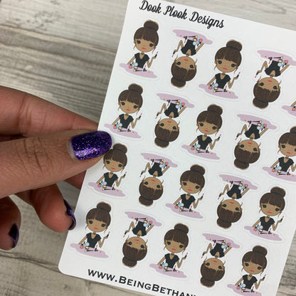 Black Woman - Beauty / Make Up Stickers (DPD1401)