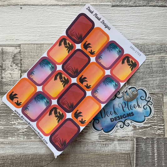 Summer Vibes half box stickers (DPD1755)